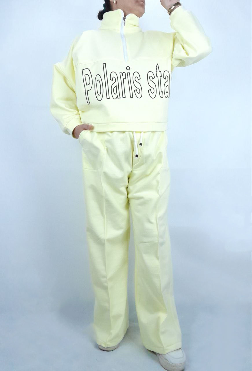  ست دورس شلوار نیم زیپ 